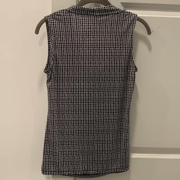 WORTHINGTON - plaid sleeveless cowl neck blouse, size S, in perfect condition - Picture 2 of 3